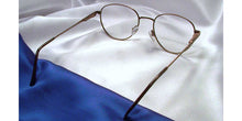 Load image into Gallery viewer, Back view of Dublins bronze metal eyeglasses
