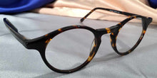 Load image into Gallery viewer, Side view of Governor&#39;s Poor Boys dark hue tortoiseshell eyeglasses
