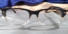 Load image into Gallery viewer, Front view Hemingway Farewells tortoiseshell and clear eyeglasses

