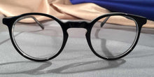 Load image into Gallery viewer, Front view of Peabody-Pierce #8 Black eyeglasses
