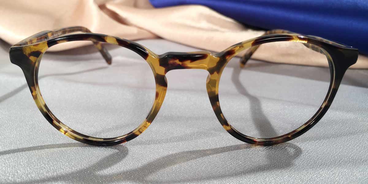 Front view of Peabody-Pierce #8 Demi Black eyeglasses