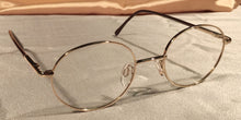 Load image into Gallery viewer, Side View of Admirals Gold Metal Eye Glasses
