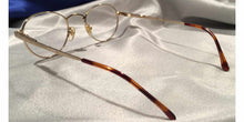 Load image into Gallery viewer, Back view of Andalusians gold metal eye glasses
