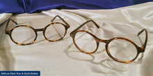 Load image into Gallery viewer, Atticus dark hue and gold amber tortoiseshell eyeglasses set
