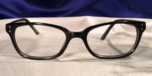 Load image into Gallery viewer, Front view of Bull Markets glossy black rectangular eyeglasses
