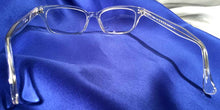 Load image into Gallery viewer, Back view of Candescents clear crystal eyeglasses
