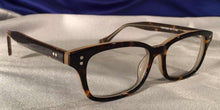 Load image into Gallery viewer, Side view of Candescents tortoise shell eyeglasses
