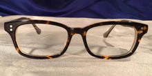 Load image into Gallery viewer, Front view of Candescents tortoise shell eyeglasses
