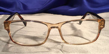 Load image into Gallery viewer,  Front view of Diamants Ambre clear rim eyeglasses

