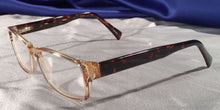 Load image into Gallery viewer, Side view of Diamants Ambre clear rim eyeglasses
