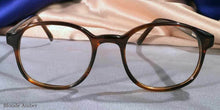 Load image into Gallery viewer, Front View of Duckies amber tortoiseshell eyeglasses
