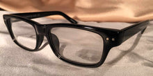 Load image into Gallery viewer, Front view of Gotham Eye Gear glossy black eyeglasses
