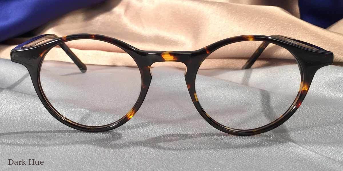 Front view of Governor's Poor Boys dark hue tortoiseshell eyeglasses