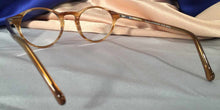 Load image into Gallery viewer, Back view of Governor&#39;s Poor Boys honey amber tortoiseshell eyeglasses
