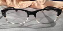 Load image into Gallery viewer, Front view Hemingway Farewells black and clear eyeglasses
