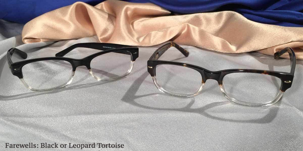 View of Hemingway Farewells eyeglasses set