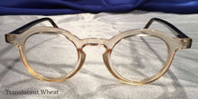 Load image into Gallery viewer, Front view of Hubbles tortoiseshell frames with clear wheat color rimmed eyeglasses
