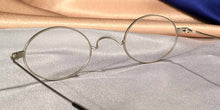 Load image into Gallery viewer, Back view of Peabody-Pierce #23 pewter metal oval eyeglasses
