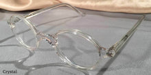 Load image into Gallery viewer, Side view of Peabody-Pierce #6 Clear Crystal eyeglasses
