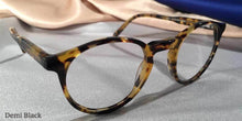 Load image into Gallery viewer, Side view of Peabody-Pierce #8 Demi Black eyeglasses
