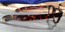 Load image into Gallery viewer, Side view of Profiles CEO tortoiseshell rounded rectangular eyeglasses
