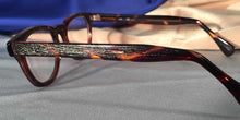 Load image into Gallery viewer, Side view of Straight Grain Briar tortoiseshell eyeglasses
