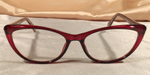 Load image into Gallery viewer, Front view of Vampires cat-eye ruby red eyeglasses
